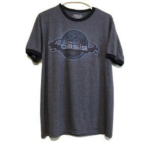 Official Ready Player One Welcome to the Oasis Gray Tshirt Size Medium Free Ship